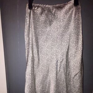 Black and white Midi Skirt